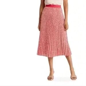 Vince Camuto Coral Pleated Midi Skirt